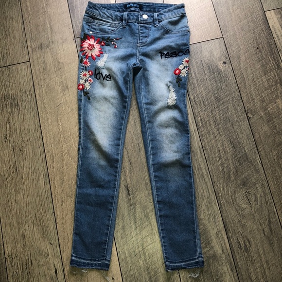 Girls distressed jegging jeans - Picture 2 of 5